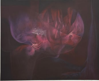 RAFAEL SORIANO (1920-2015, Cuban) Pencil Signed Lithograph Abstract P/A 1993