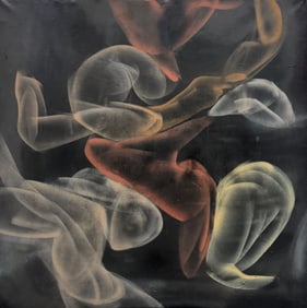 Large Mid-Century Modern American Abstract Expressionist Painting