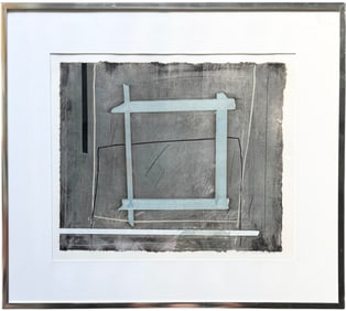 JAVIER CHAPA (b. 1975, Spain) Abstract, Serigraph New York 1982 Nicely Framed