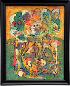 MARCELA MATEESCU Romanian American Abstract, Florida Artist