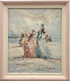 MARIE CHARLOT (20th c, French) Women At The Beach
