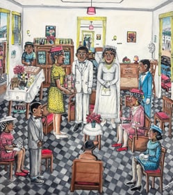 WILSON BIGAUD (1931-2010, Haitian) Wedding Celebration