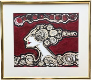 HECTOR CATA (b. 1947, Cuban) Figural Abstract