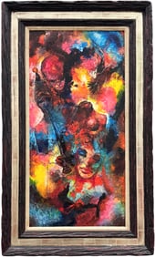 ROY STEINBERG (20th c, American) Nicely Framed Abstract