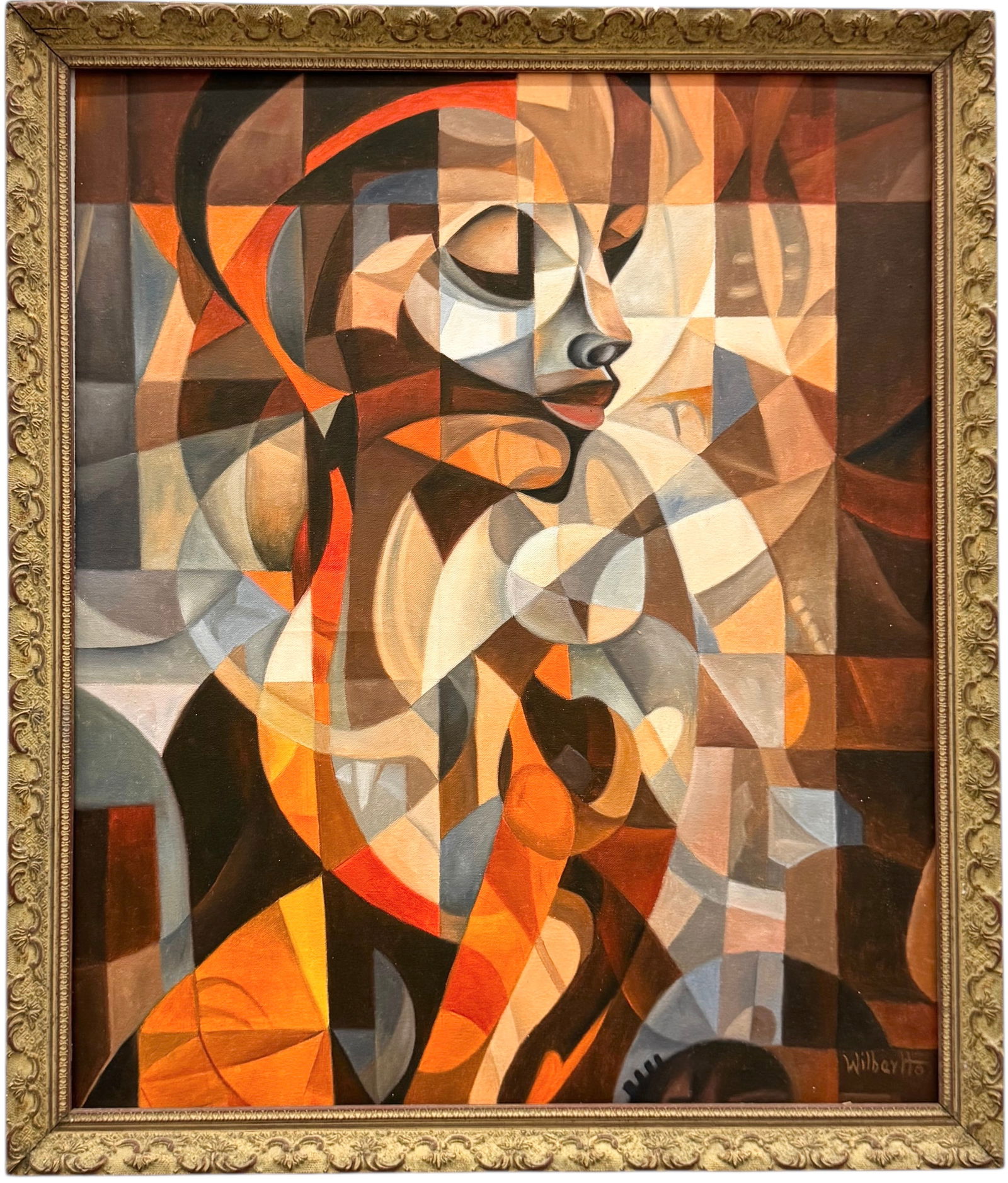 WILBER HERERRA ORTIZ (20th c, Mexico) Merida Artist, Cubist (1 of 3)