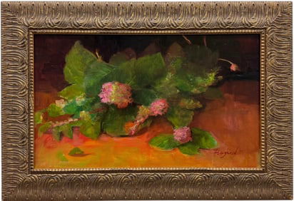 ANNETTE ELLINGWOOD (20th c, American) Still Life Of Flowers, Illinois Artist