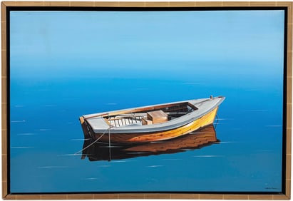 ILKIN DENIZ (b. 1961, Turkish) Boat At Sea