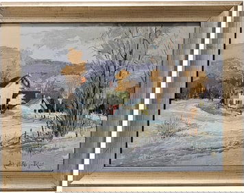 ROBERT OLIVER FRICK (1920-1977, American) Vermont Landscape