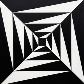 TIM RAY FISHER (b. 1969, Indiana) Black & White Op Art