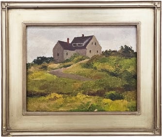 Impressionist Landscape With Stone House Oil Painting