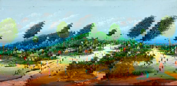 RAYMOND JOSEPH (20th c, Haitian) Landscape