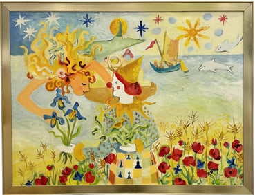 ROSEMARY OTTO (20th c, American) Large Abstract, Florida Artist