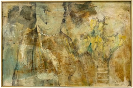 ANN CHERNOW (b. 1936, American) Mid-Century Abstract "Morning Glory"