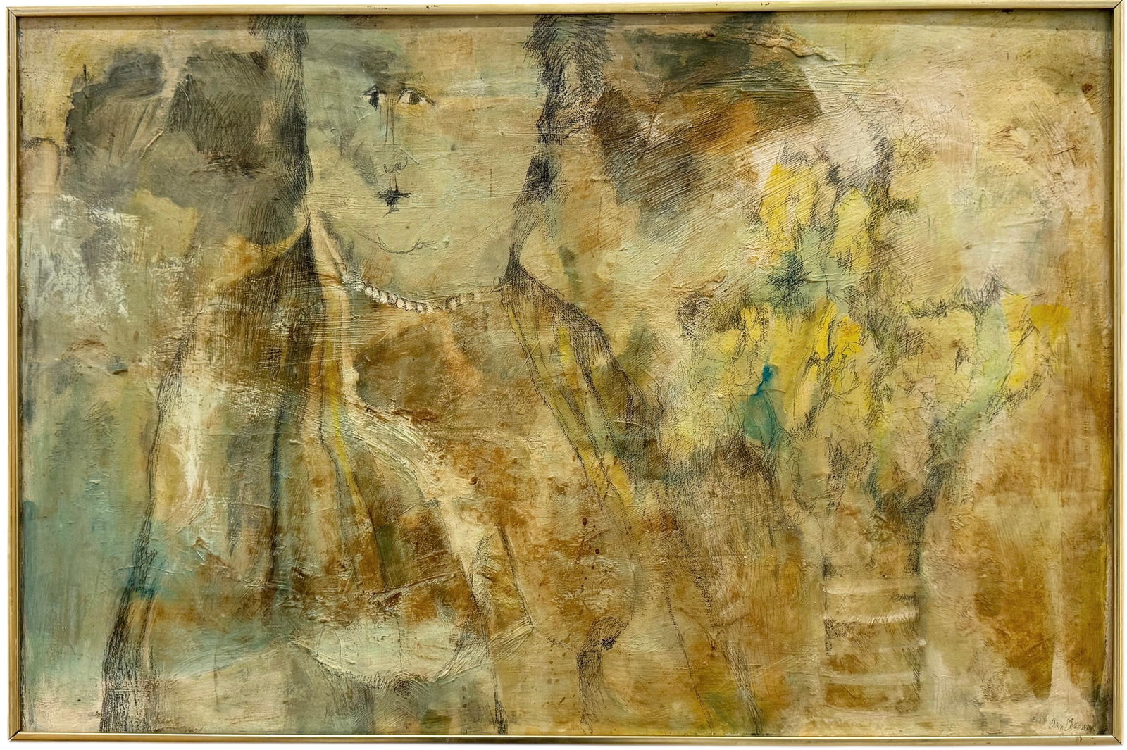 ANN CHERNOW (b. 1936, American) Mid-Century Abstract "Morning Glory" (1 of 3)