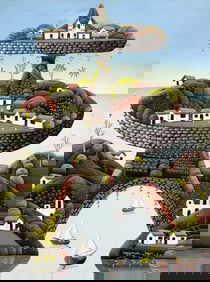 CAMILLE HECTOR JONAS (b. 1964, Haitian) Surrealist Landscape