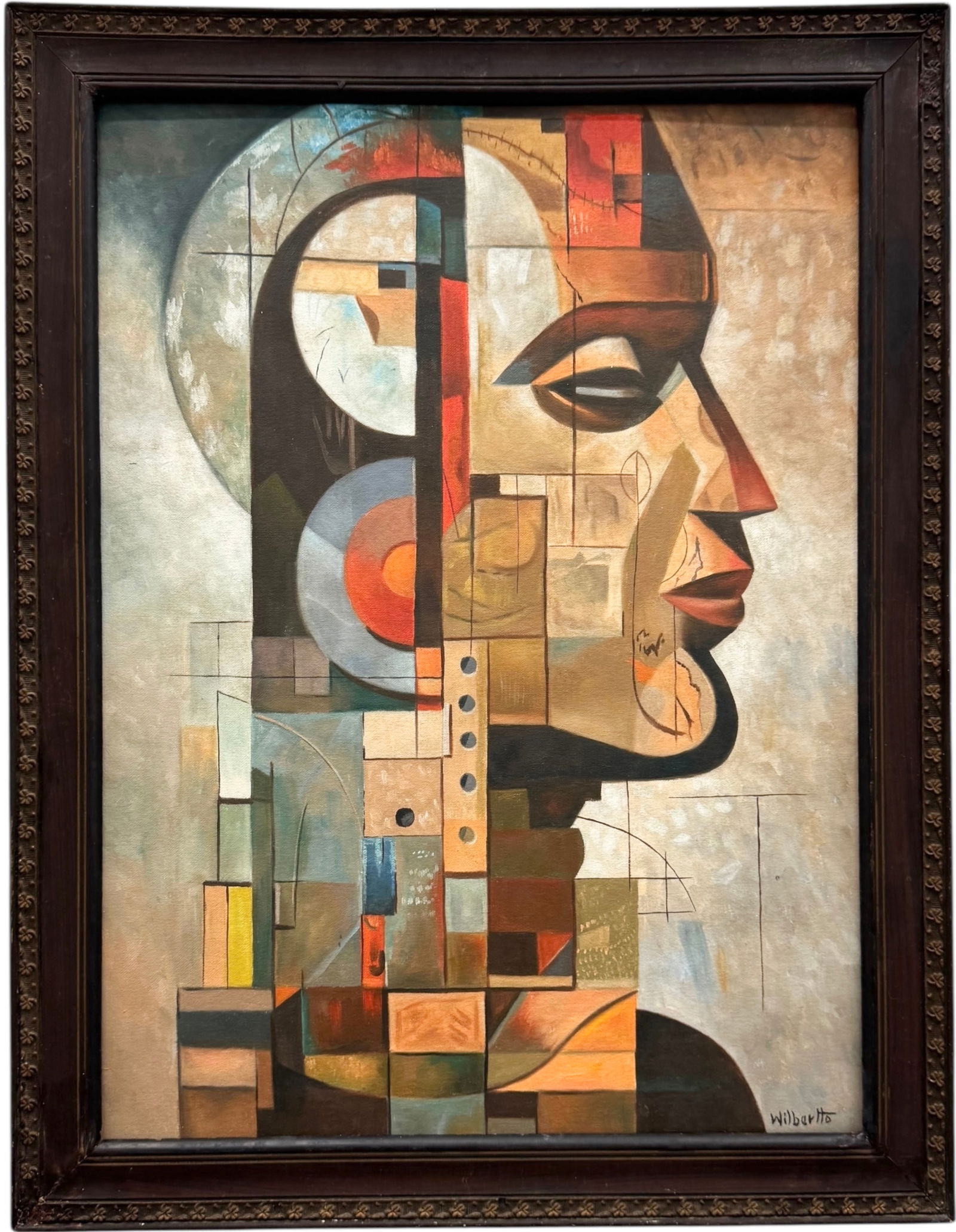 WILBER HERERRA ORTIZ (20th c, Mexico) Merida Artist, Cubist (1 of 3)