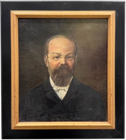 19th Century European School Portrait Of A Gentleman Oil Painting