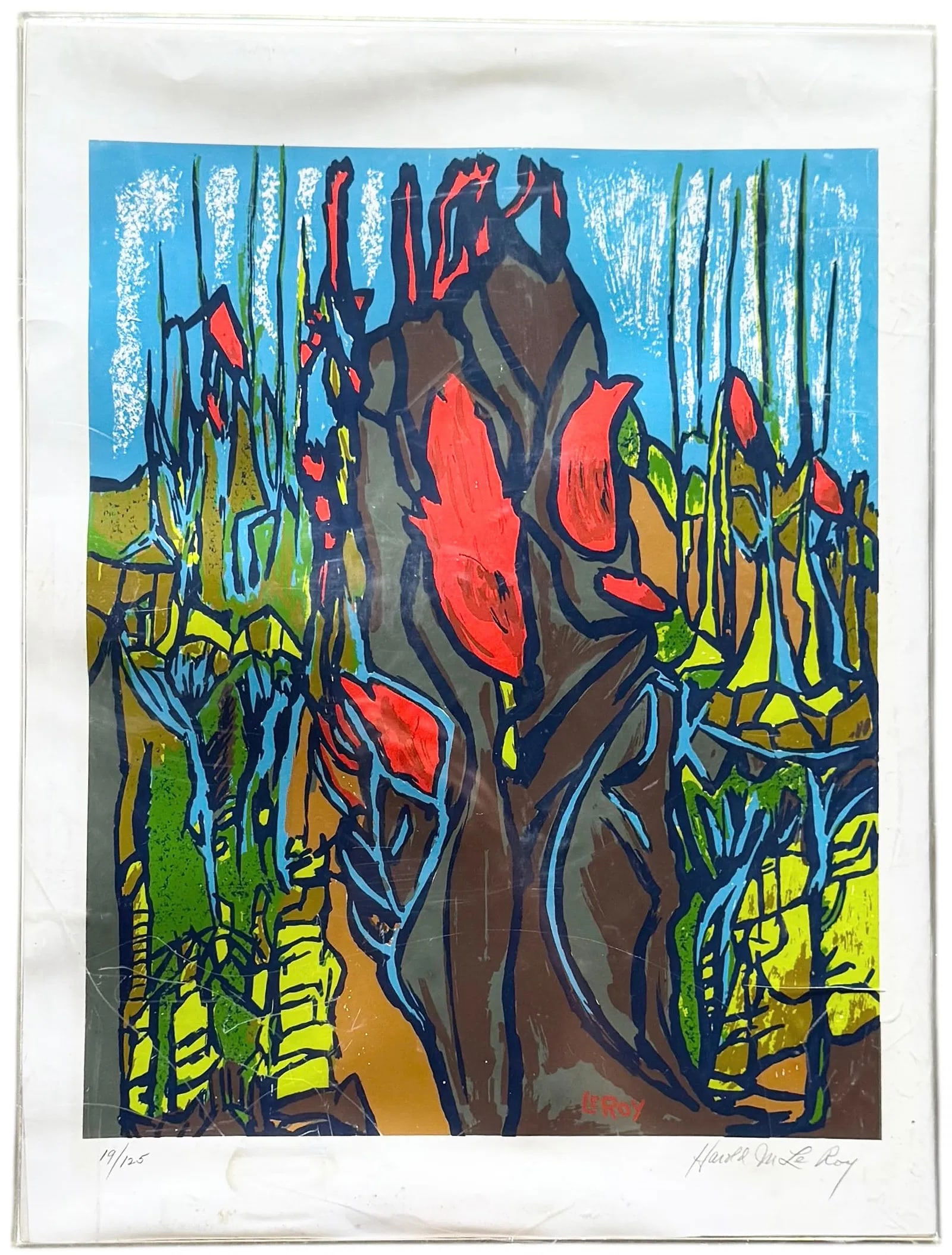 HAROLD M. Le ROY (20th c, American) "Shades of Tiffany" Pencil Signed Serigraph (1 of 2)