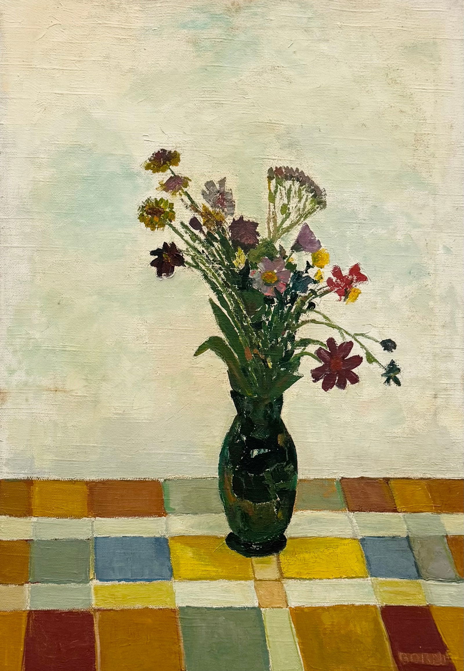 MORTIMER BORNE (1902–1987, Polish American) Still Life Of Flowers (1 of 3)