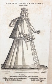 An Italian 16th Century Book Plate of a Noblewoman from Naples