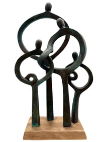 Contemporary Metal Abstract Of Figures