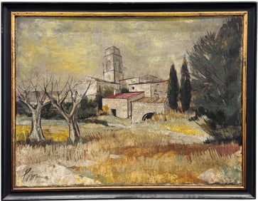 CHARLES LEVIER (1920-2003, French) Campagne, Landscape With House