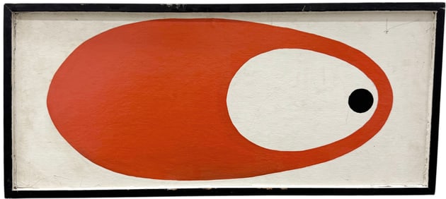 Mid-Century Modern French School Abstract Style Of Geneviève Claisse