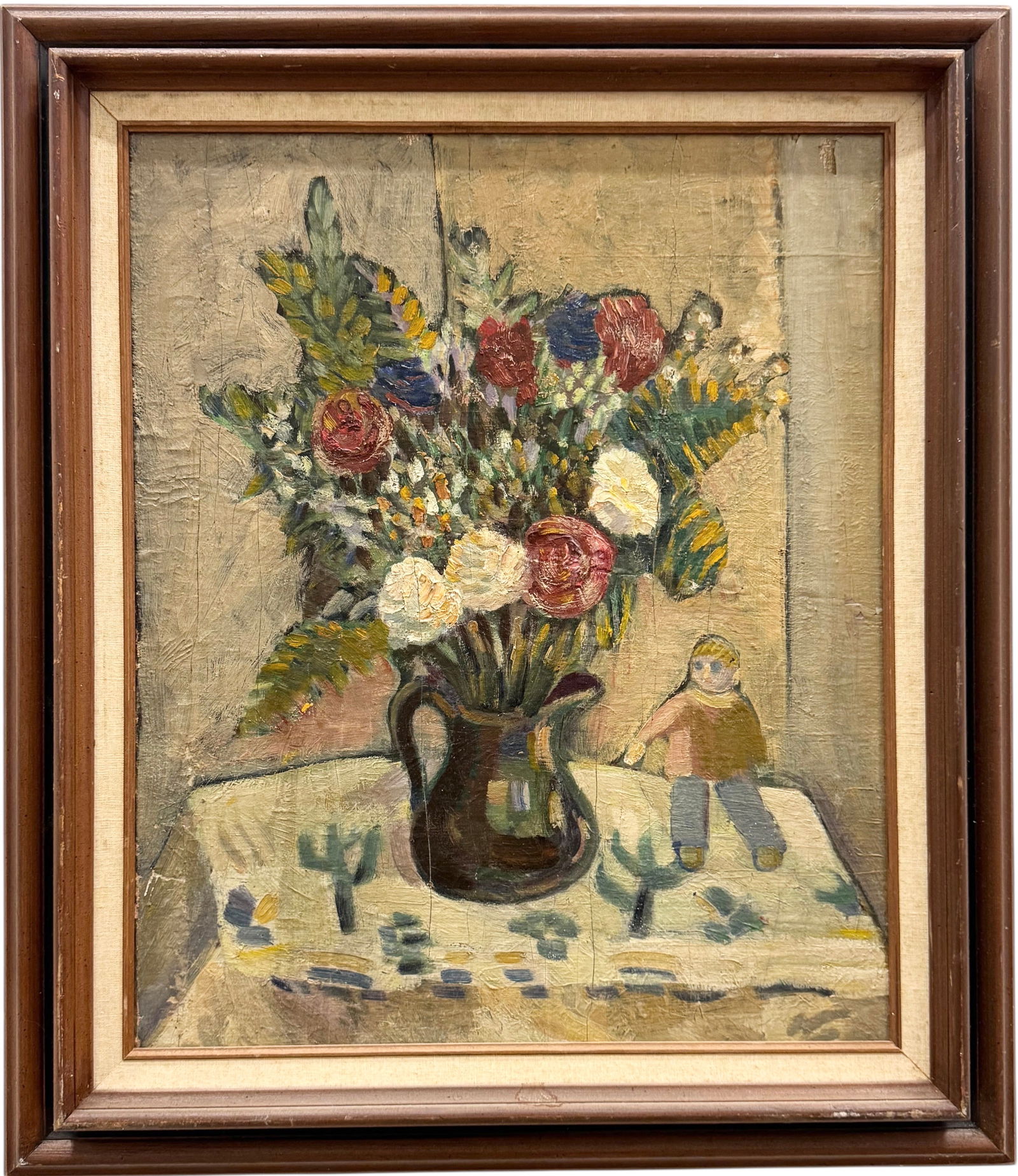 MORTIMER BORNE (1902–1987, Polish American) Still Life, Flowers In A Vase (1 of 4)
