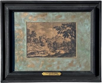 Attr. GASPARD DUGHET (1615 - 1675, French) Ink Drawing