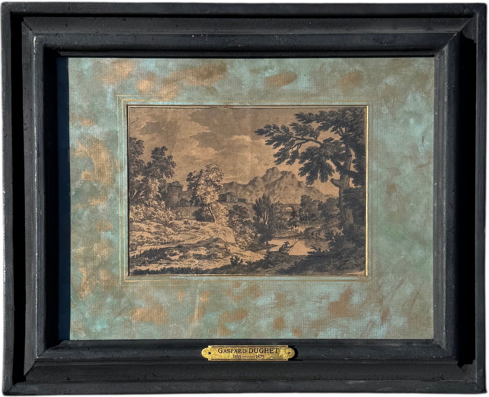 Attr. GASPARD DUGHET (1615 - 1675, French) Ink Drawing (1 of 3)