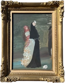 MARCEL VERTES (1895-1961, Hungarian) Women With Dog, Moulin Rouge Set Designer