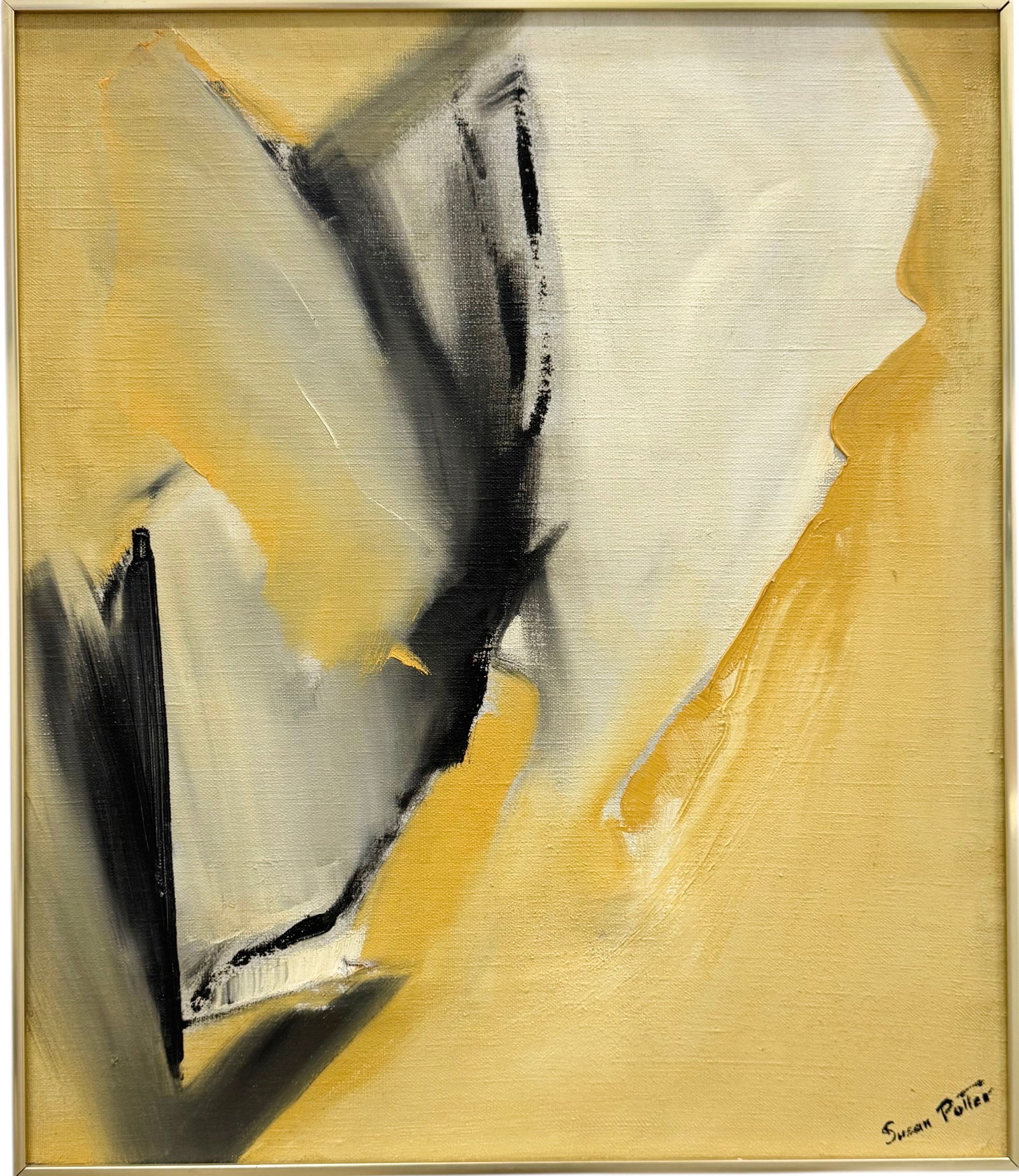 Vintage American Abstract Expressionist Oil Painting On Canvas (1 of 3)