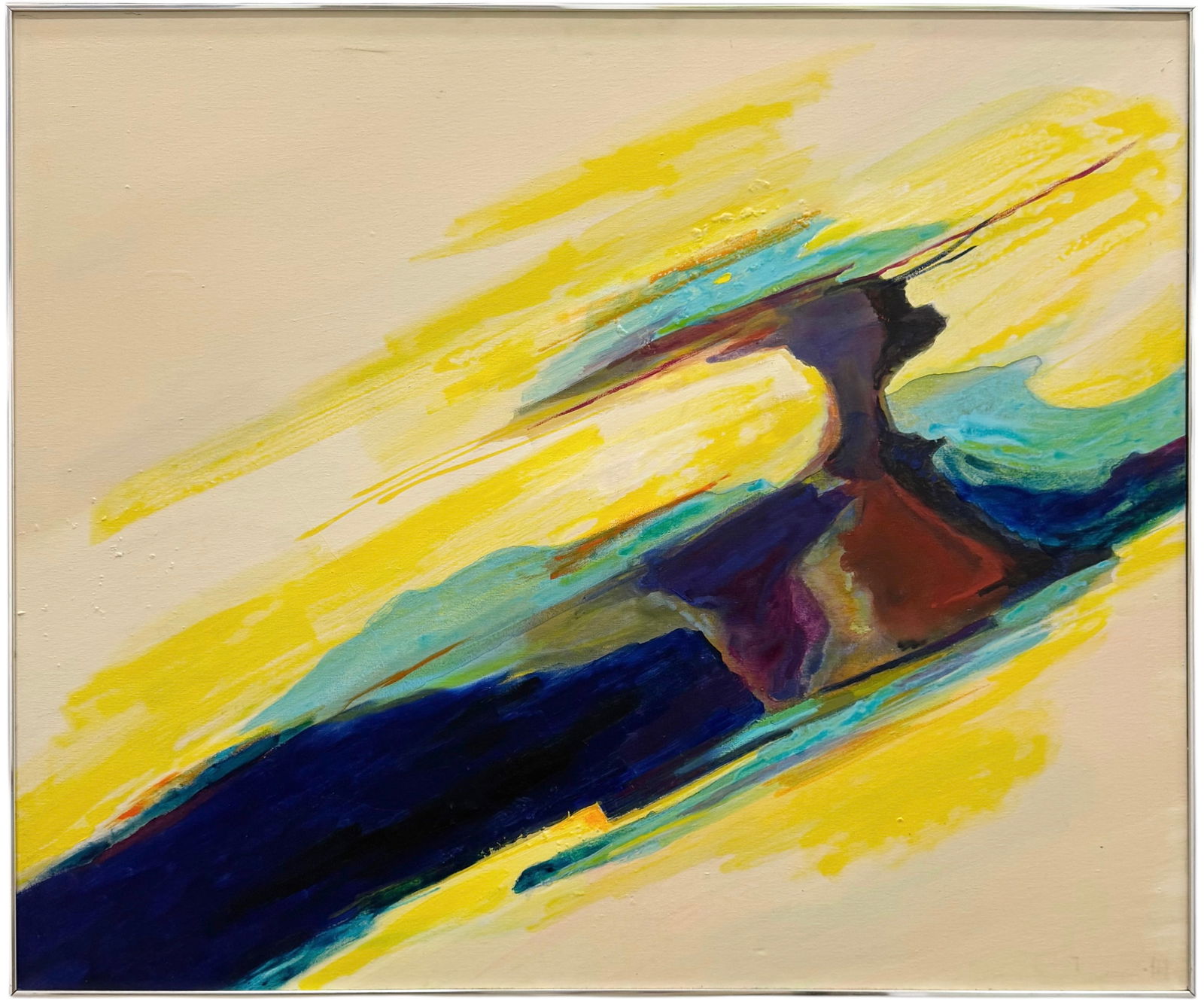 THERESE CRONIN (20th c, American) Mid-Century Monumental Abstract (1 of 5)