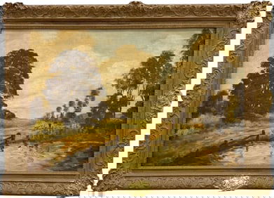 FREDERICK DUNCAN 19th/20th c, United Kingdom) Pastoral Landscape