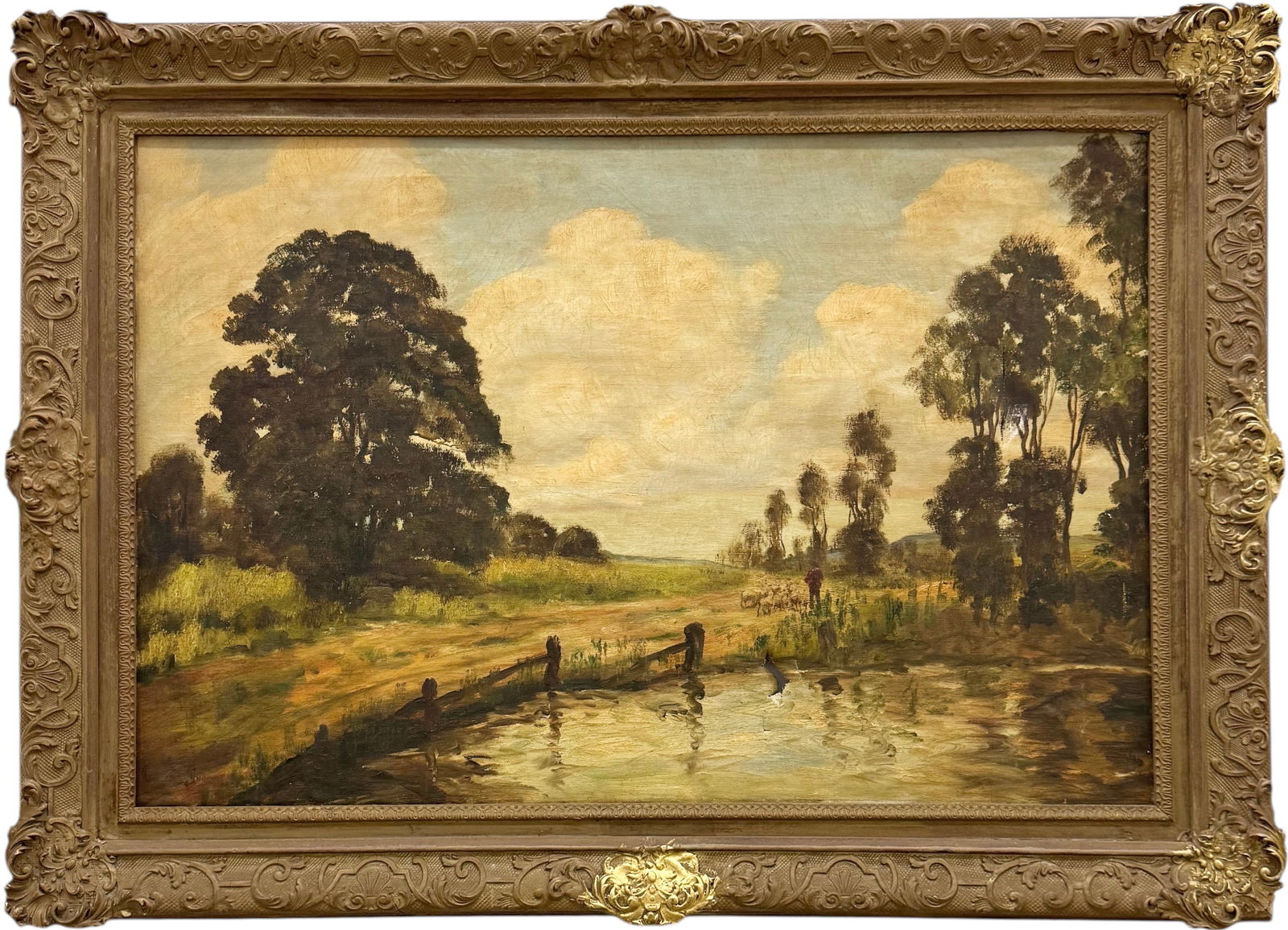 FREDERICK DUNCAN 19th/20th c, United Kingdom) Pastoral Landscape (1 of 3)