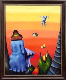 DINONISIO BLANCO (20th c, Dominican) Monumental Oil Painting