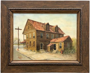 BARBARA RICE (1943-2023, American) Key West , Florida Artist, Street Scene