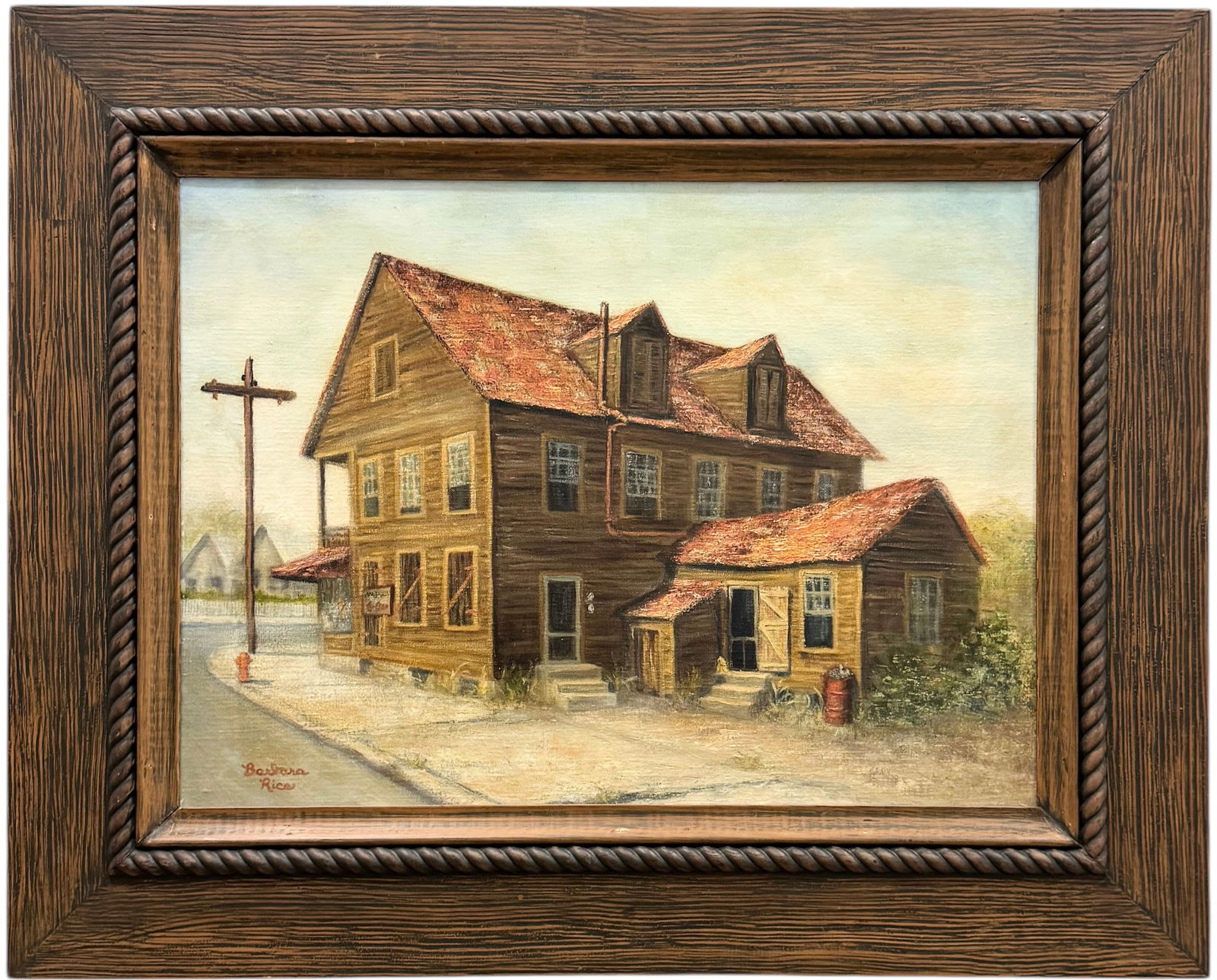 BARBARA RICE (1943-2023, American) Key West , Florida Artist, Street Scene (1 of 3)