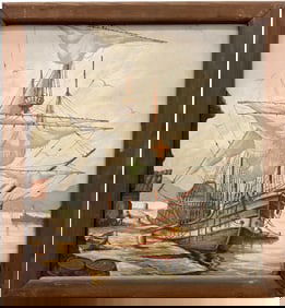 ARTHUR ANDREW SMALL (1885-1958, American) The Santa Maria