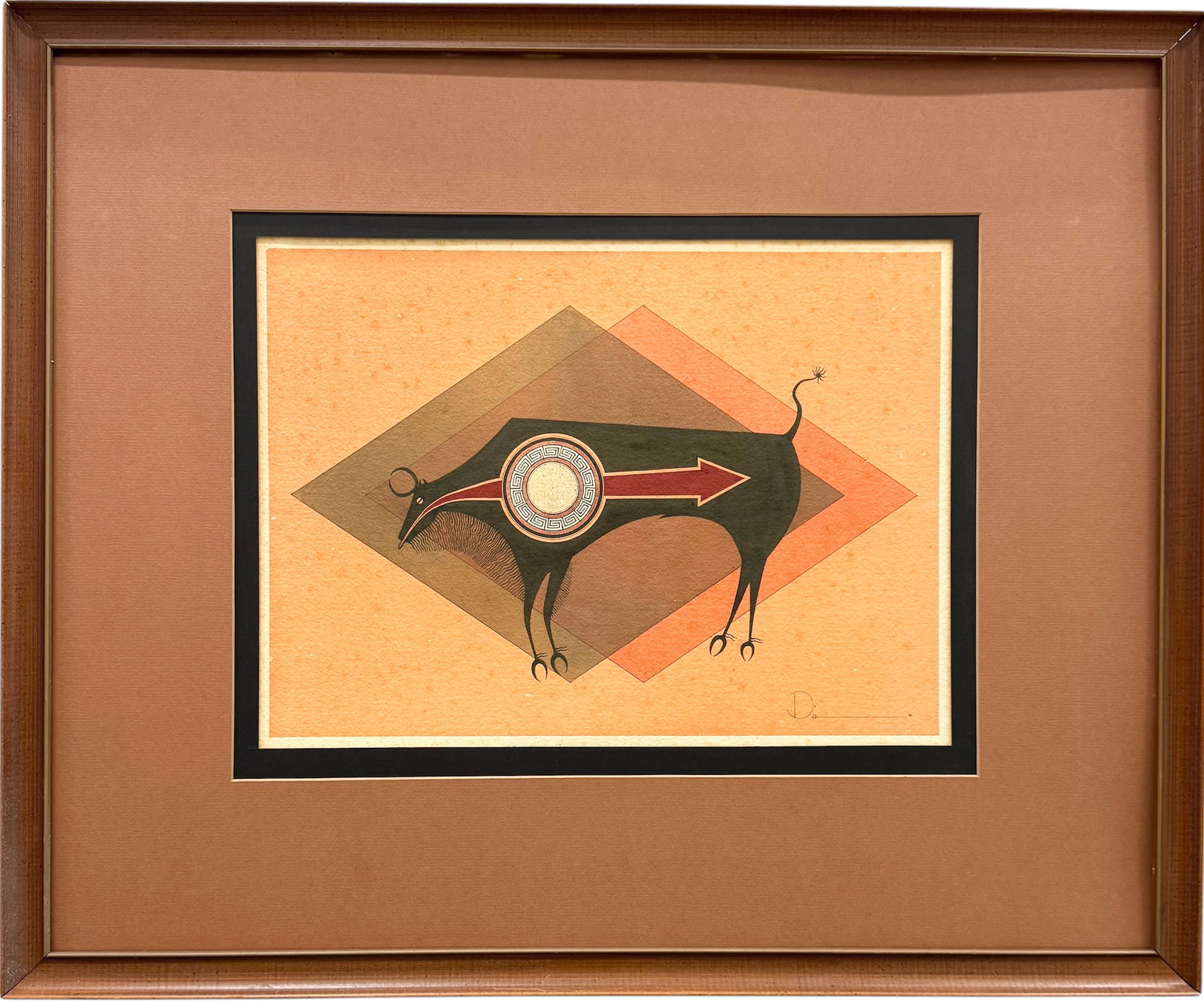 TONY DA (1940-2008, Nww Mexico) Watercolor (1 of 3)