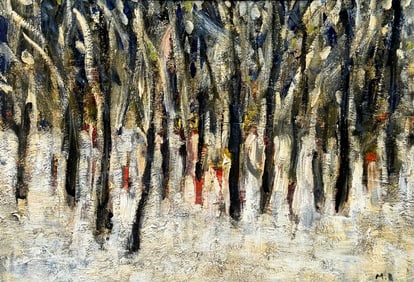 BRANKO MARIC (20th c,Croatian) Modernist Landscape