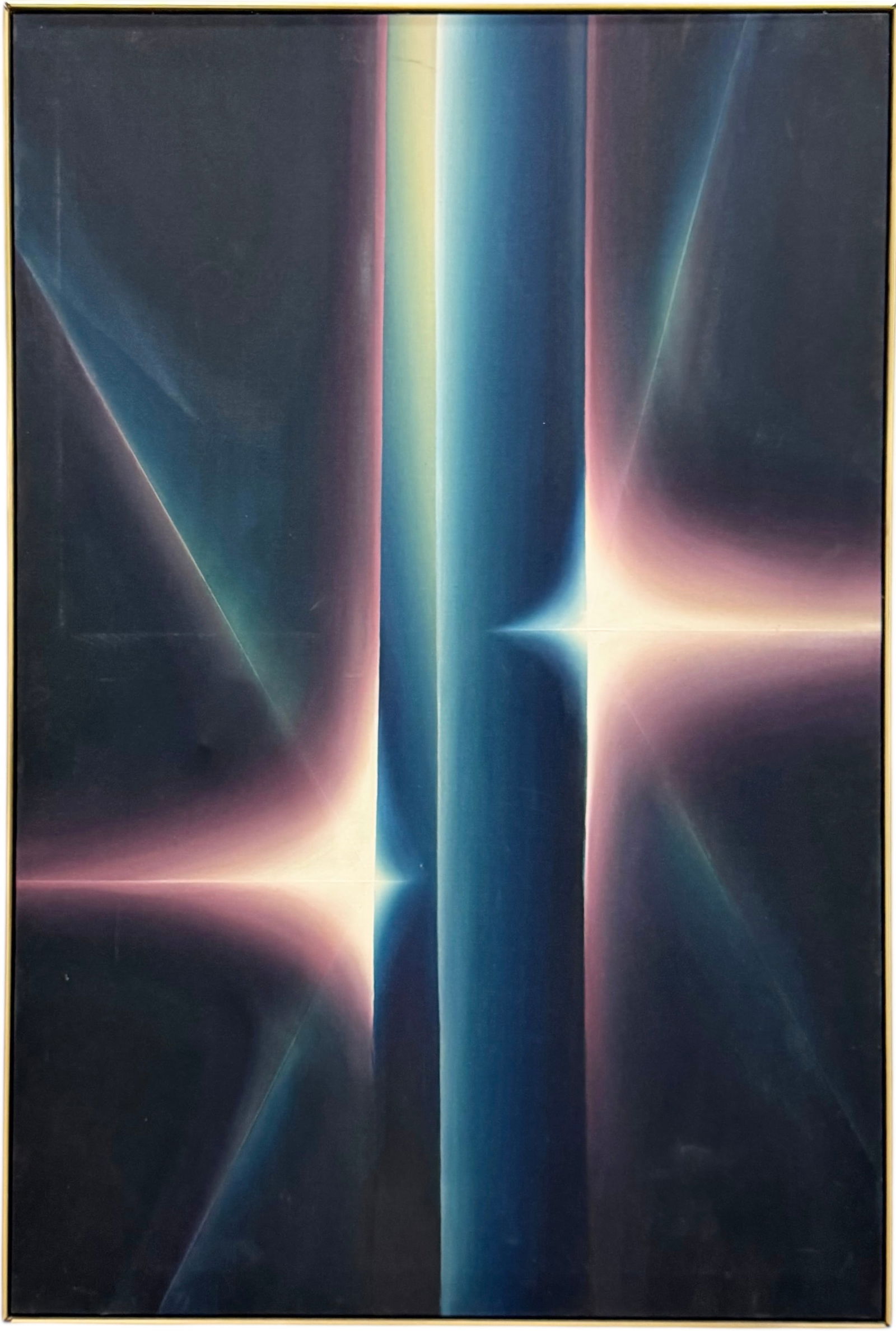 Monumental American Futuristic Abstract Painting 72" (1 of 6)