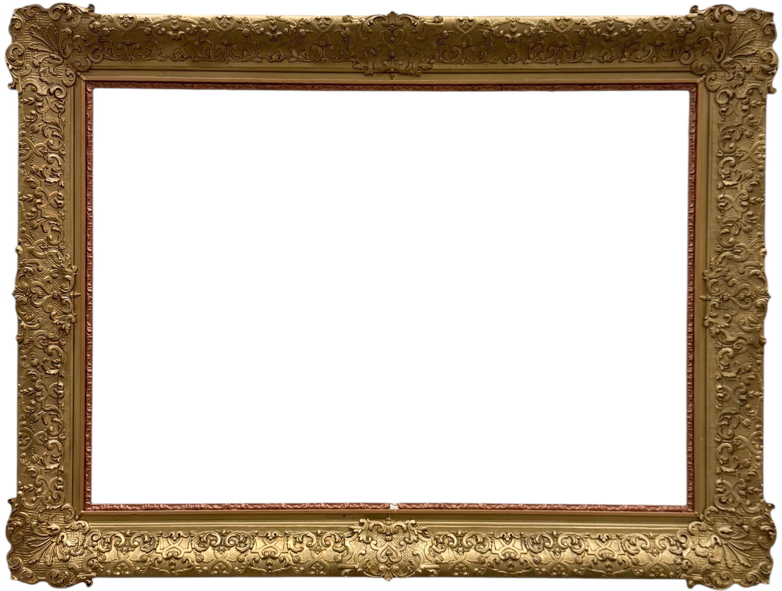 Antique Frame 33 1/2 x 23 1/2 in, 41 x 31 in: 33 1/2 x 23 1/2 in (inner), 41 x 31 in (outer). Domestic Flat Shipping Price: $130