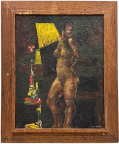 IRVING ROSENZWEIG (1915-1983, American) Black Nude