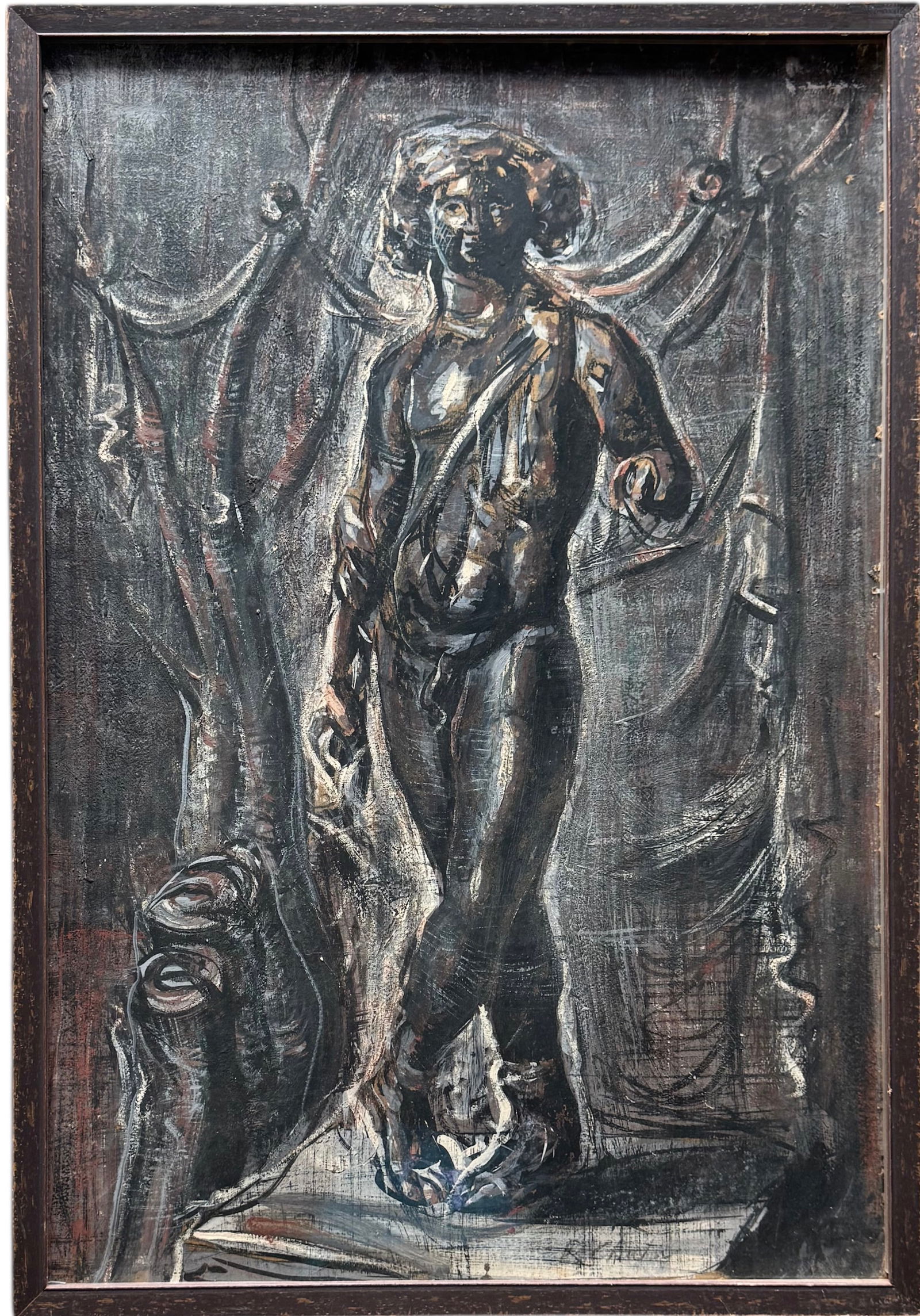 ROMAN CHATOV (1900-1987, Georgian) Modernist Figure (1 of 3)