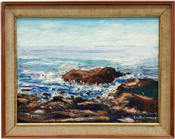 LUCILLE SIMMONS (20th c, American) Seascape, Washington DC Artist