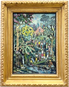 PUTU PAGER (b. 1932, Indonesian) Balinese Artist, Modernist Landscape