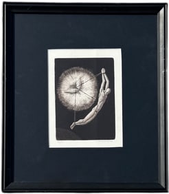 JINDRICH PIECEK (20th, Czech) "V zajetí" (Captive) created in 1978