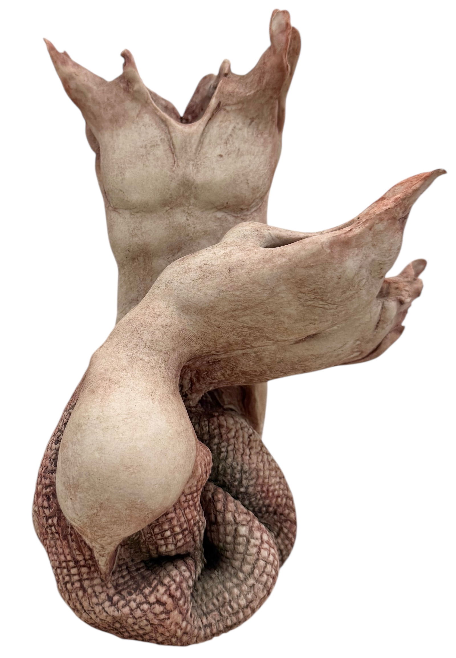 RAUL BORSTEN (1957-1999, Venezuela) Biomorphic Nude Male/Woman Sculpture: Ceramic 8 x 5 in. Domestic Flat Shipping Price: $55