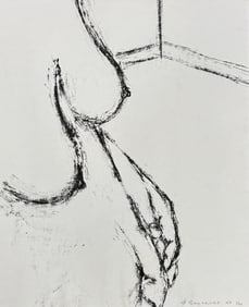 GEORGE SEGAL (1924-2000, American) Signed Nude Lithograph